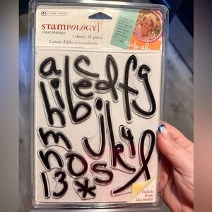 Autumn Leaves Stampology Clear Stamps Alphabet Set